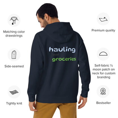 Hauling Used Groceries Hoodies