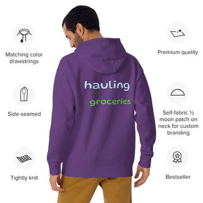 Hauling Used Groceries Hoodies