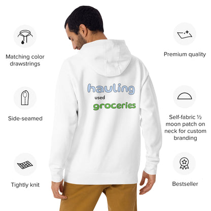 Hauling Used Groceries Hoodies